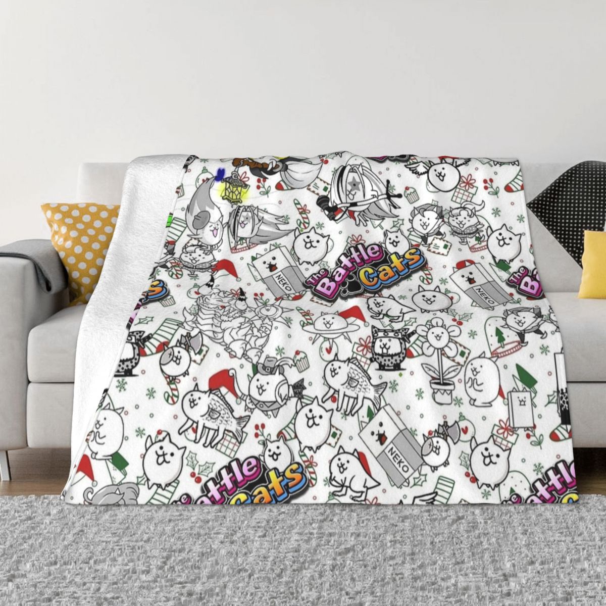 Home Textiles Super Soft - Batalha gatos jogo cobertores velo decoração
