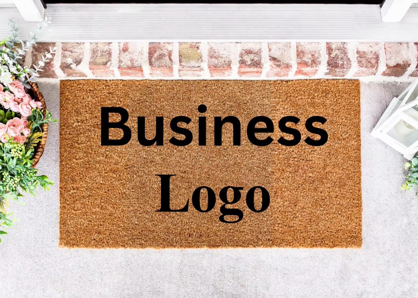 Home Textiles Logo - Tapete Personalizado com Texto e Logotipo