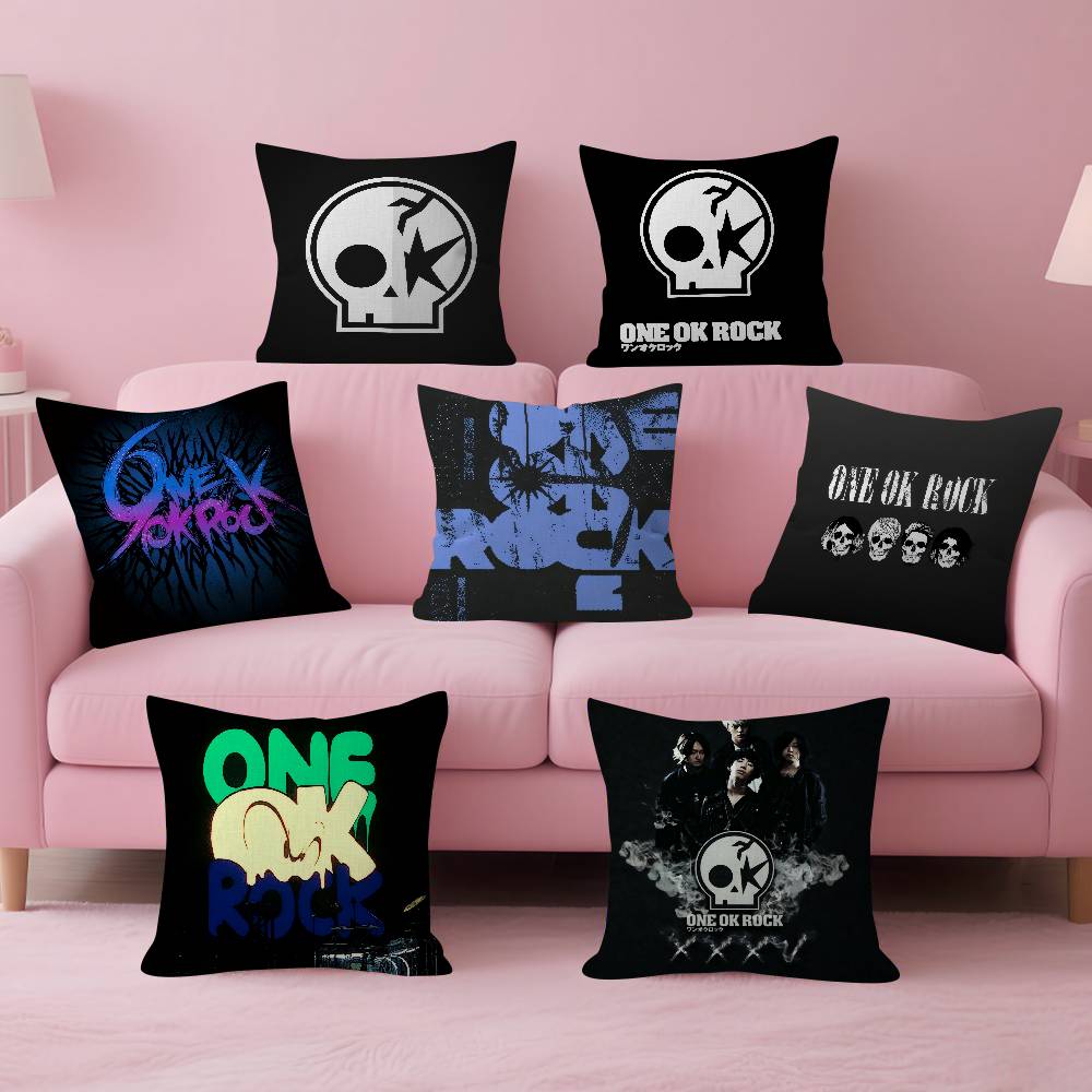 Home Textiles Logo - Capa de almofada com logotipo ONE