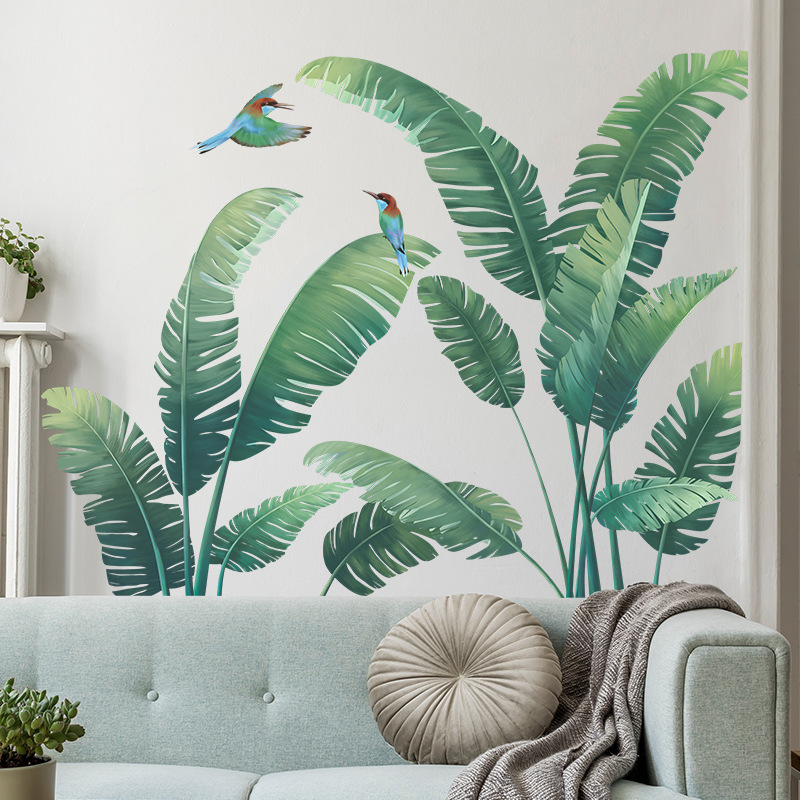 Xt Home Textiles - Planta tropical folha de bananeira vinil
