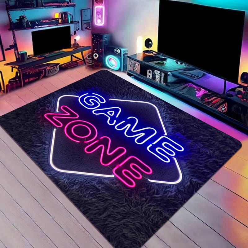 Home Textiles Rug - Tapete de Área Faux Neon para