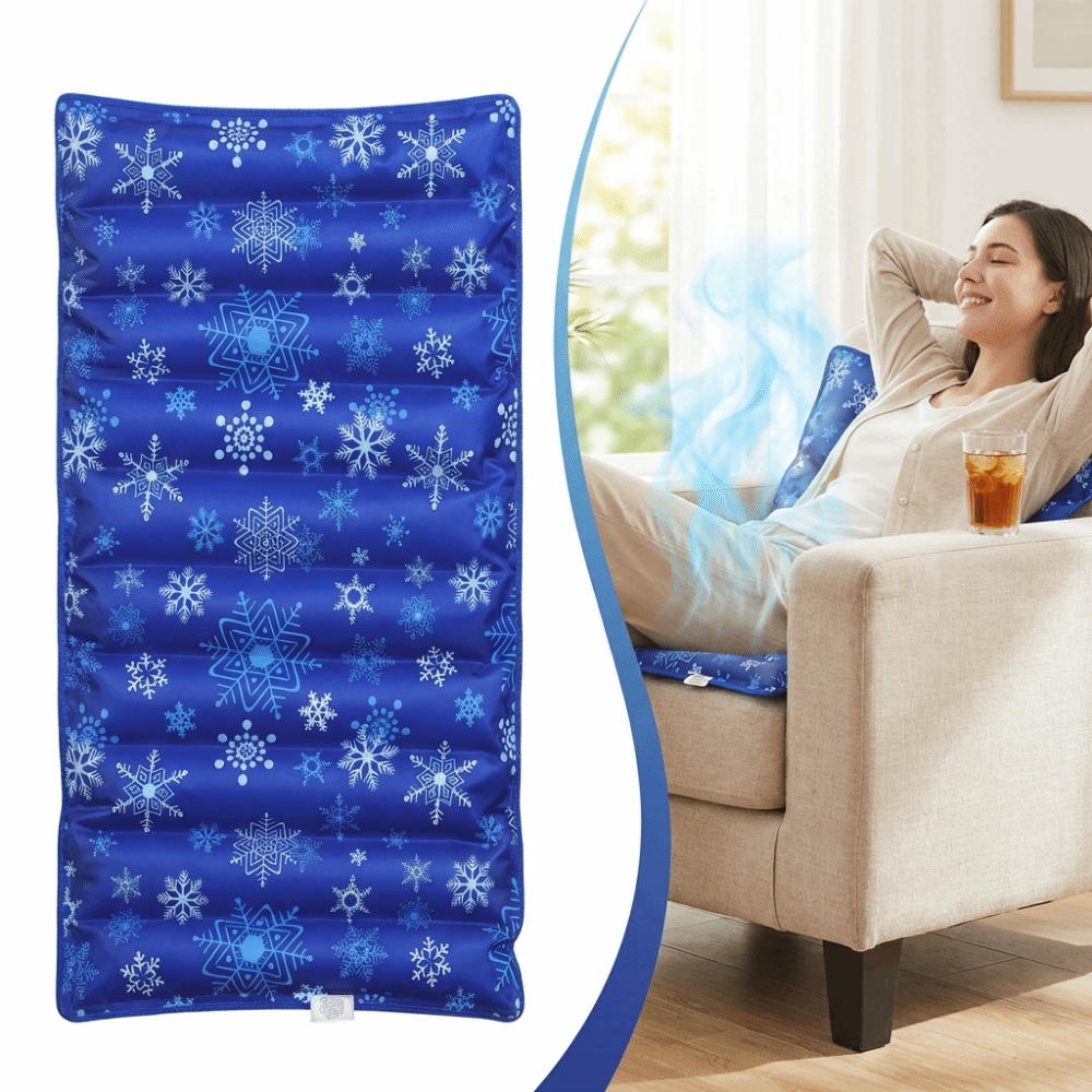 Cooling Pillow Gel - Almofada de Gelo Recarregável para Assento,
