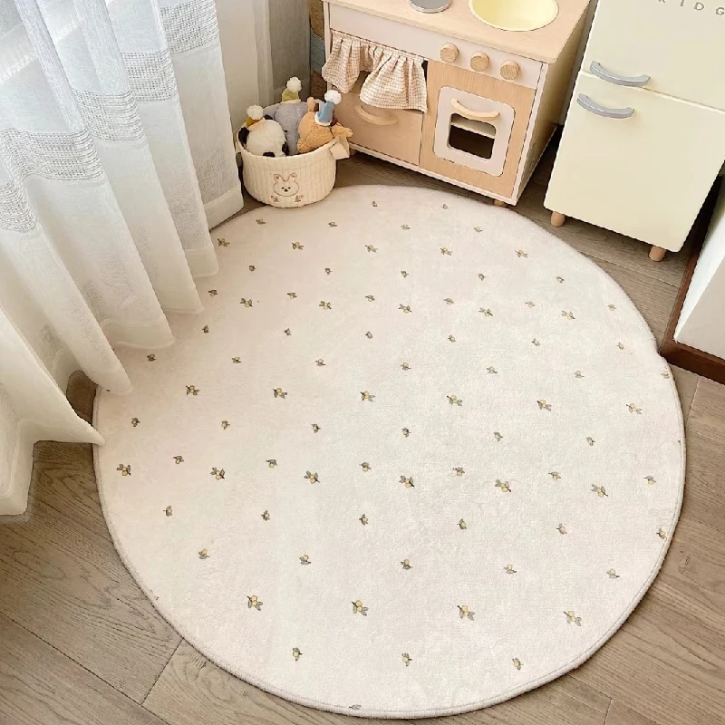 Home Textiles Rug - Tapete de cabeceira redondo macio, Tapetes