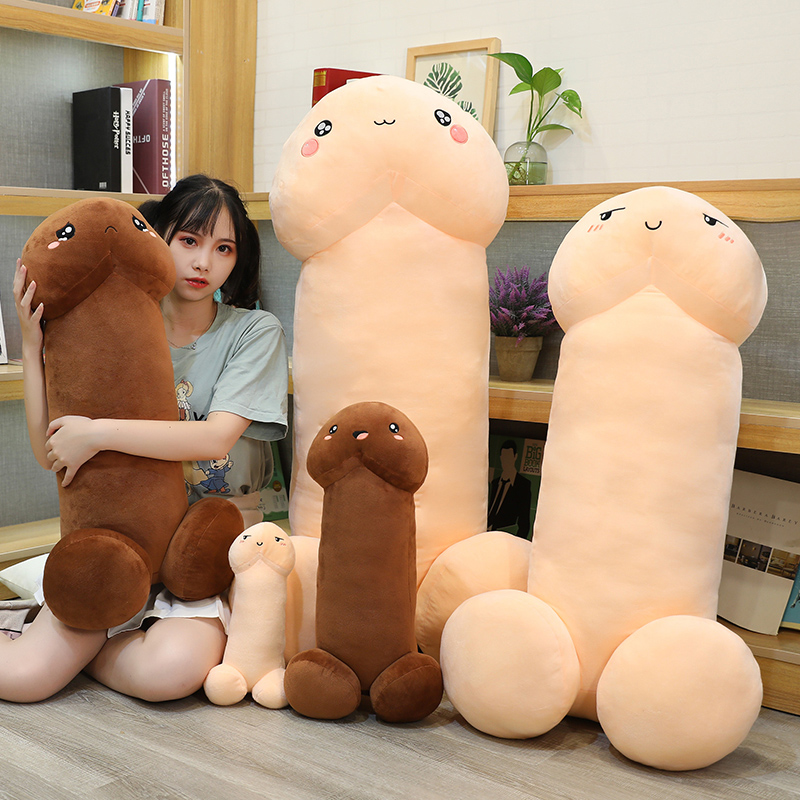 Bolster Pillow Long - Longo pênis realista brinquedo de pelúcia