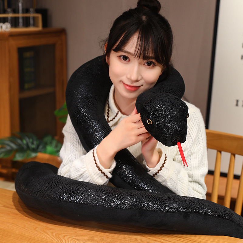 Bolster Pillow Long - Gigante longo cobra-como pelúcia, 4 cores,