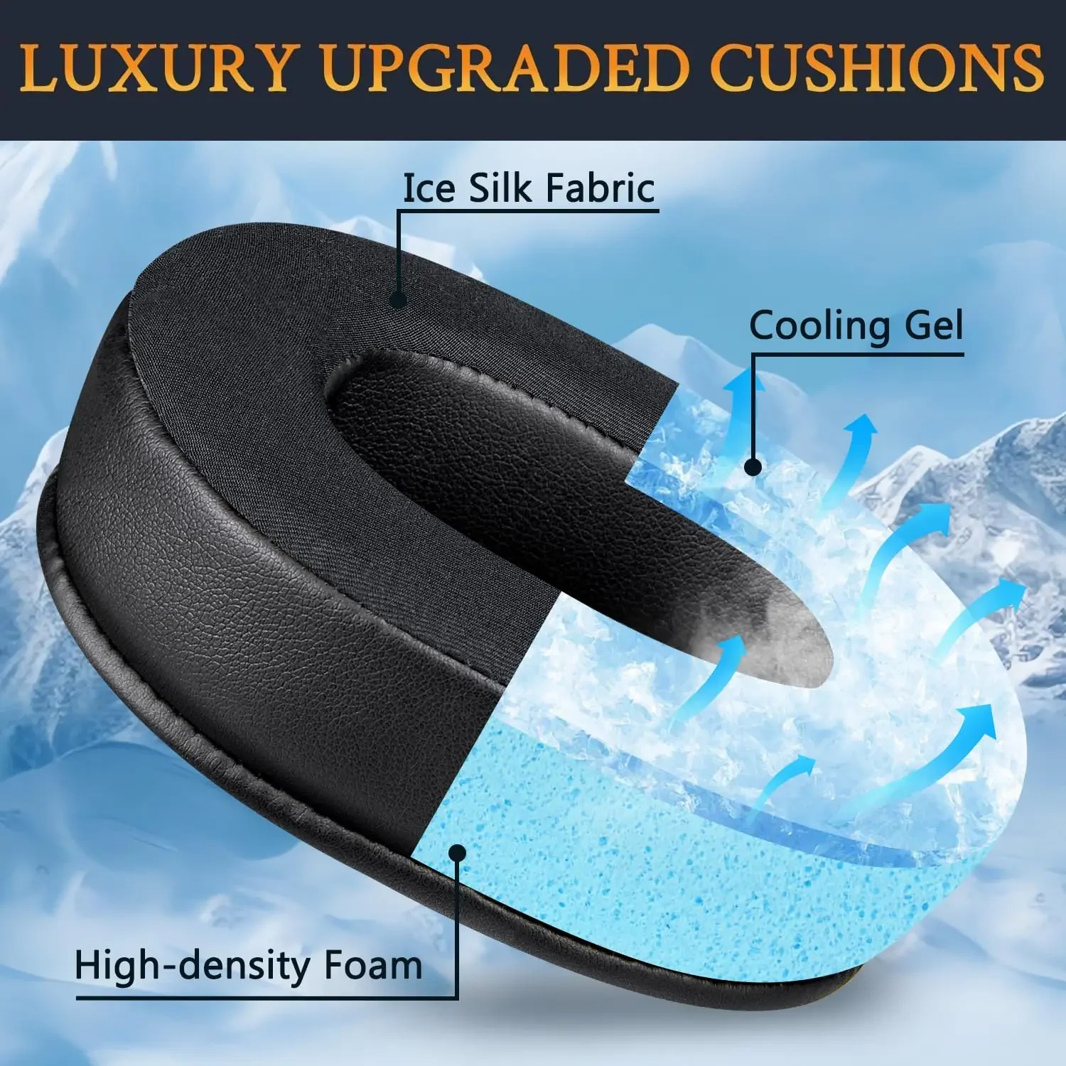 Cooling Pillow Gel - Almofadas para fones de ouvido sem