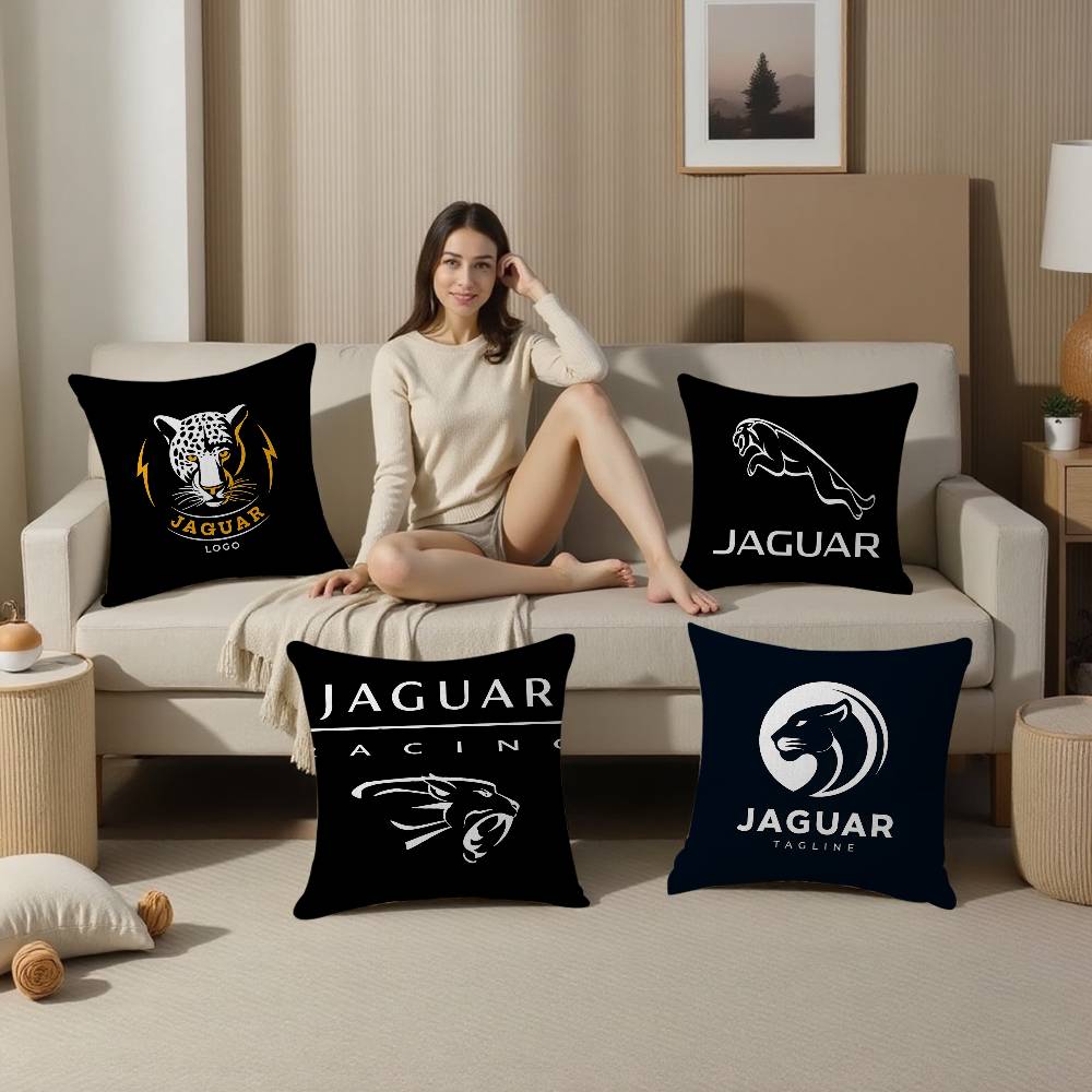 Home Textiles Logo - Capa de almofada com logotipo J-JaguarS-Car,