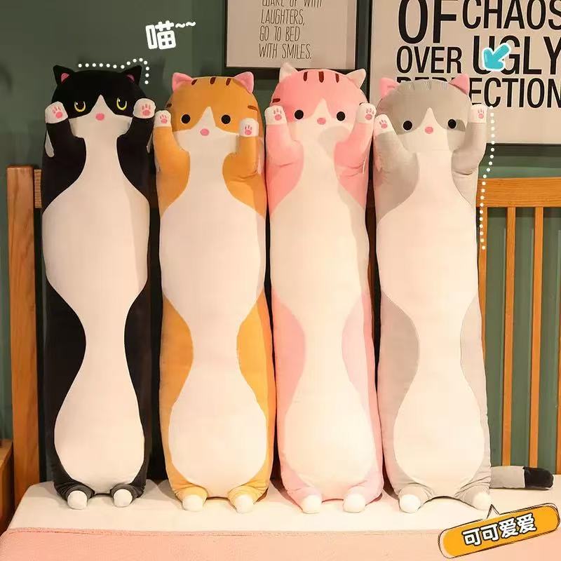 Pelúcia de Gato Fofa de 50cm ( - Bolster Pillow Long avaliação e preço