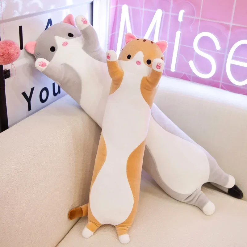 Pelúcia de Gato Fofa de 50cm ( - Bolster Pillow Long avaliação e preço