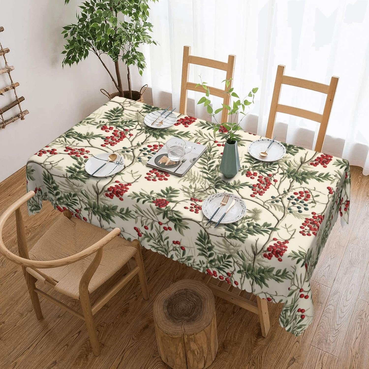 Toalha de Mesa de Natal com Am - Home Textiles Premium avaliação e preço