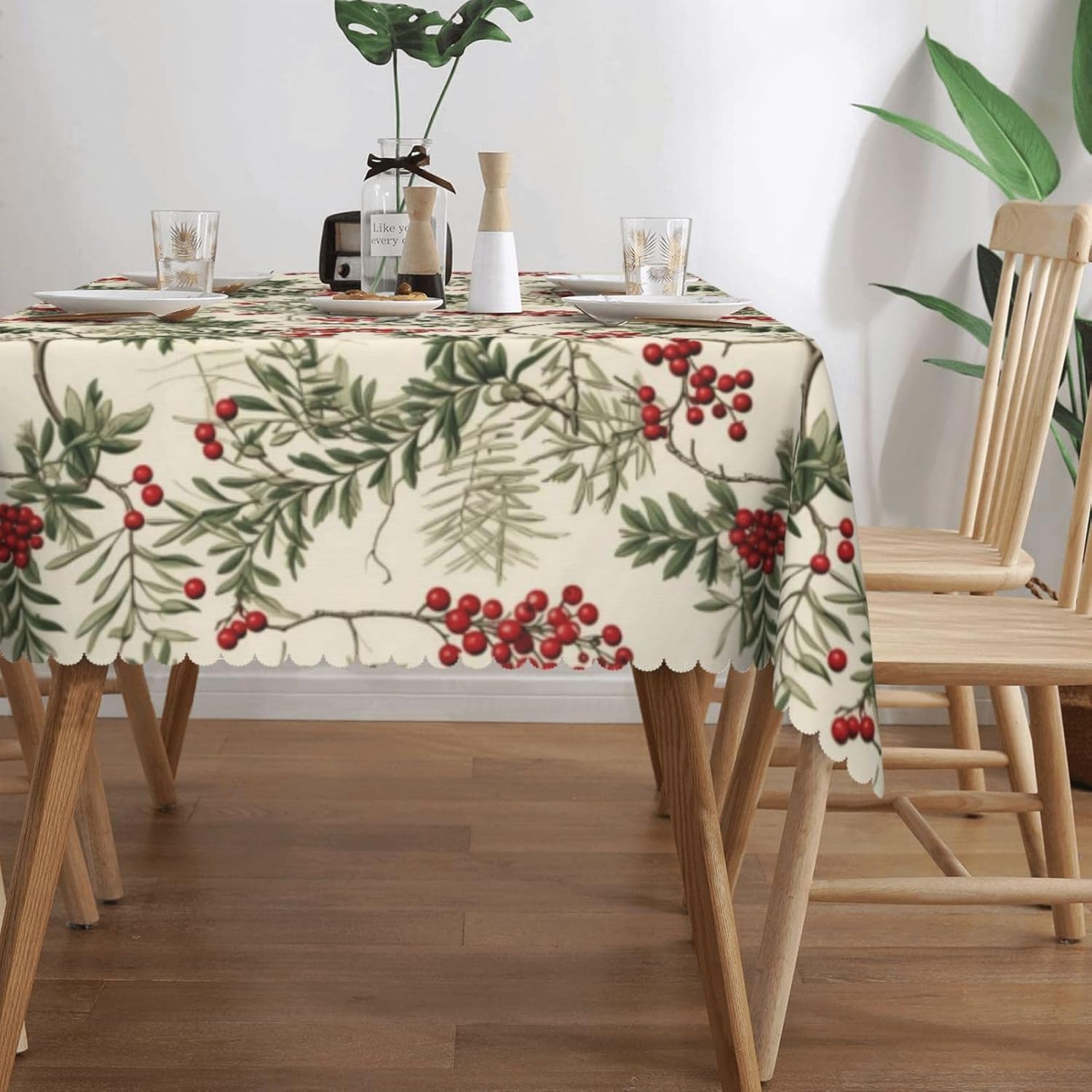 Toalha de Mesa de Natal com Am - Home Textiles Premium avaliação e preço