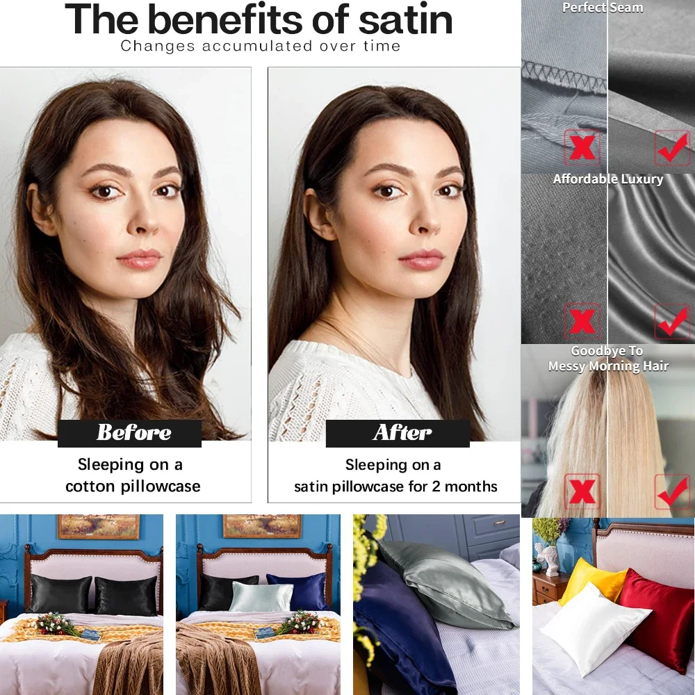 Fronha de cetim para cabelo e  - Home Textiles Super Soft avaliação e preço