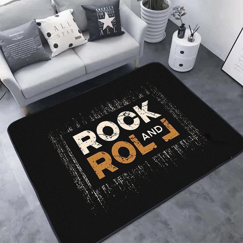 Tapete Rock and Roll Hard Rock - Home Textiles Rug avaliação e preço