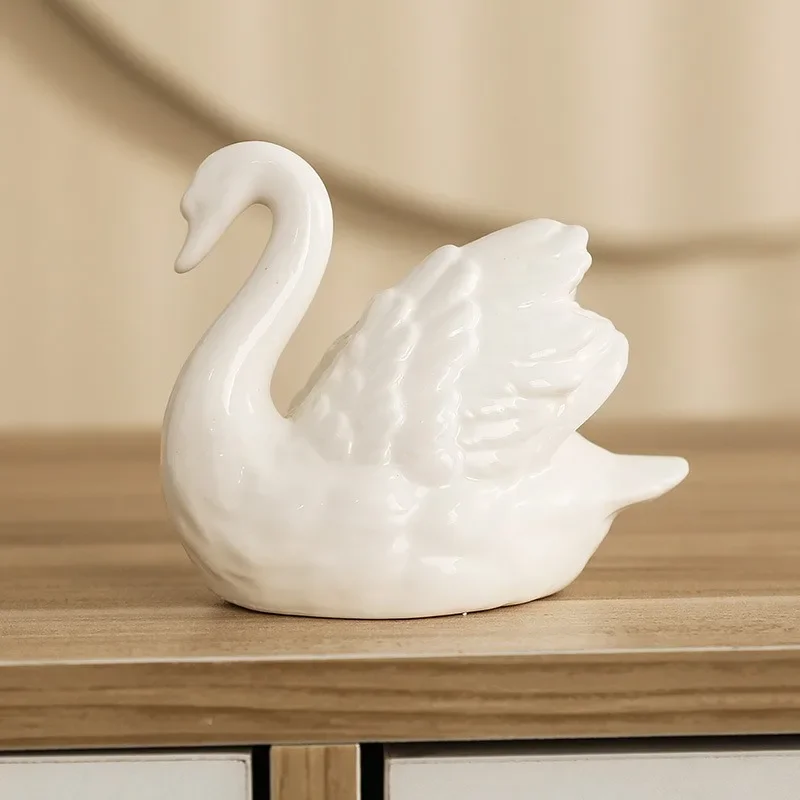 Casal cisne cerâmica jóias cri - Xt Home Textiles avaliação e preço