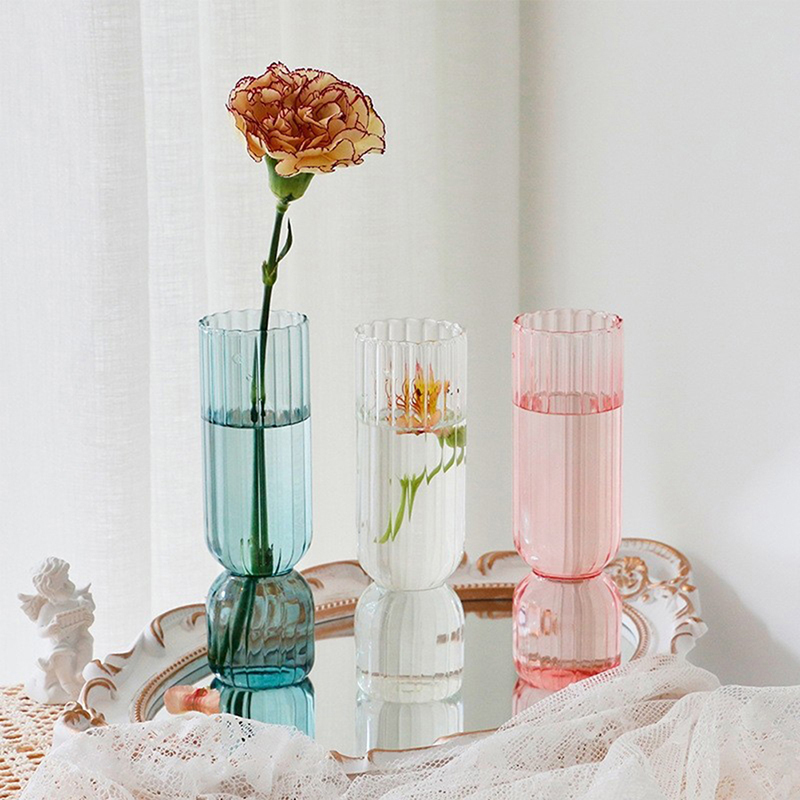 Vaso de vidro nórdico para arr - Xt Home Textiles avaliação e preço