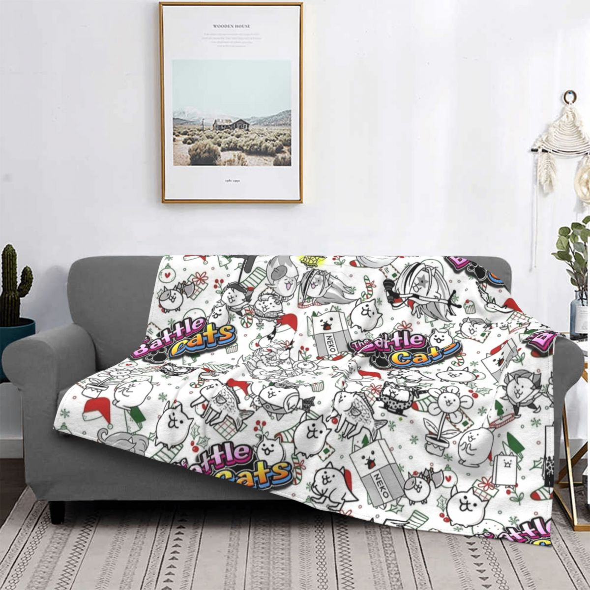 Batalha gatos jogo cobertores  - Home Textiles Super Soft avaliação e preço