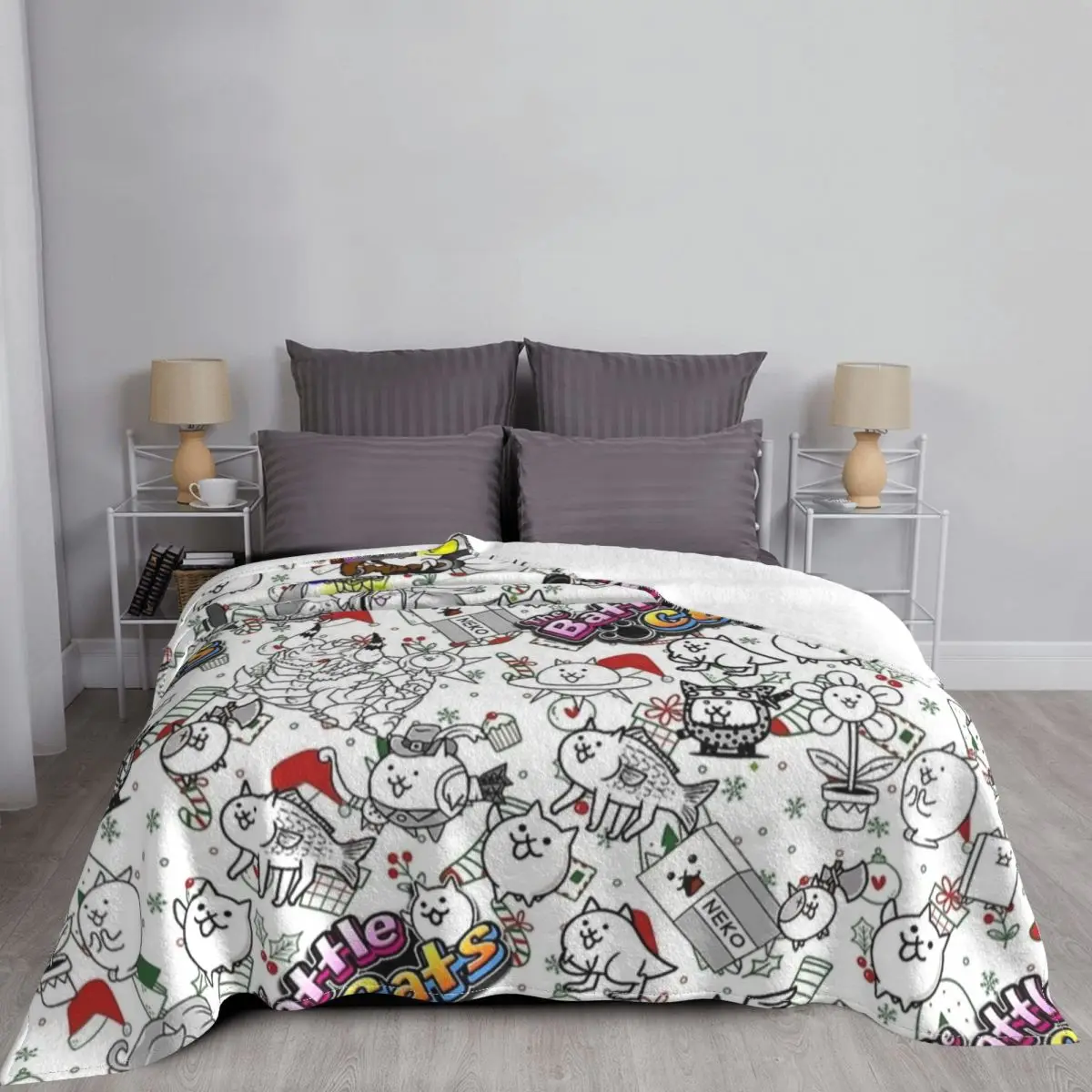 Batalha gatos jogo cobertores  - Home Textiles Super Soft avaliação e preço