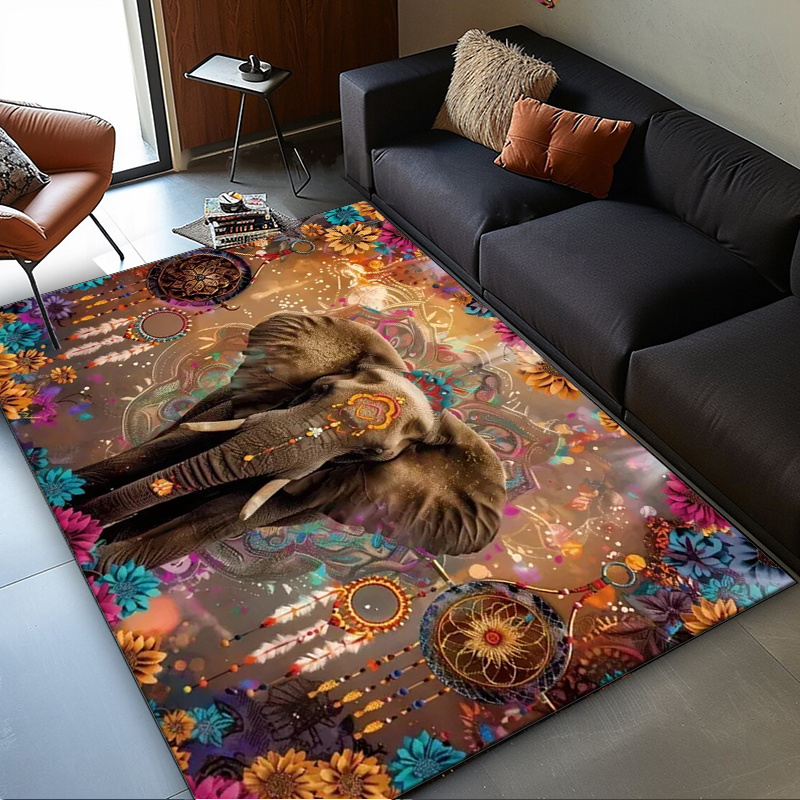 Tapete Mandala Elefante: Padrã - Home Textiles Rug avaliação e preço