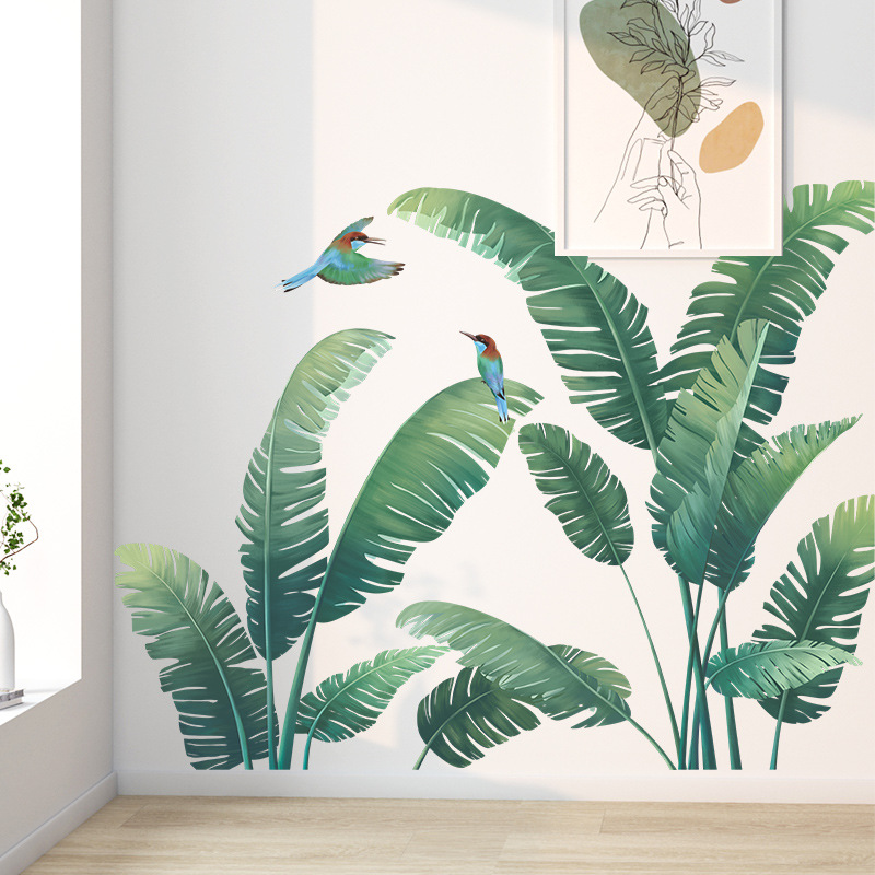 Planta tropical folha de banan - Xt Home Textiles avaliação e preço