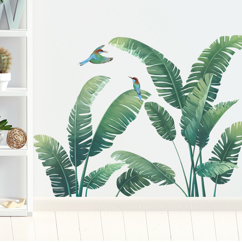 Planta tropical folha de banan - Xt Home Textiles avaliação e preço