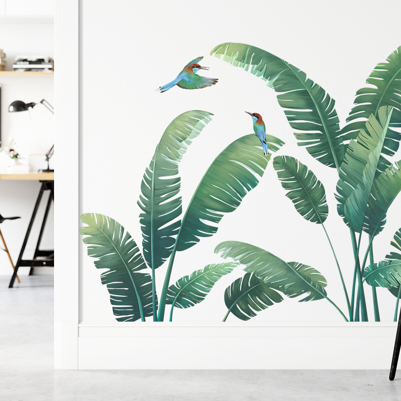 Planta tropical folha de banan - Xt Home Textiles avaliação e preço