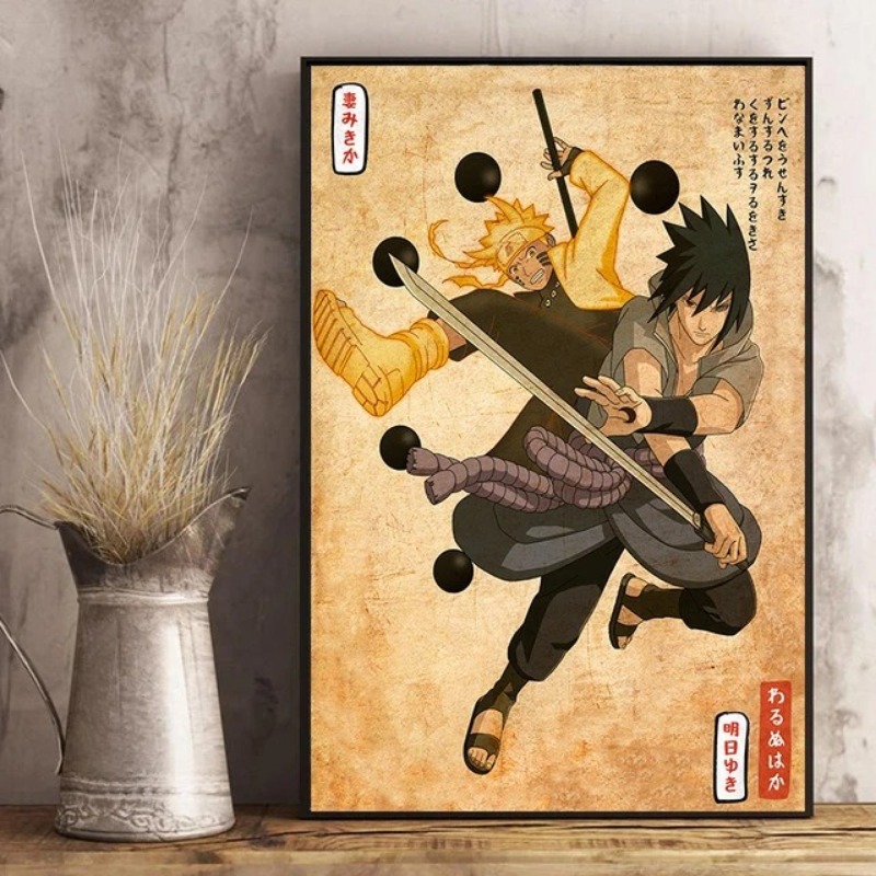 Cartaz de Anime Naruto japonês - Xt Home Textiles avaliação e preço