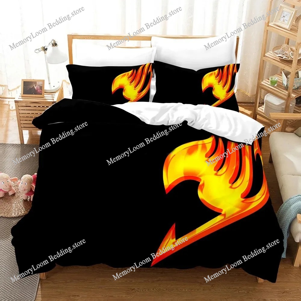 3d impressão anime fairy tail  - Home Textiles Logo avaliação e preço