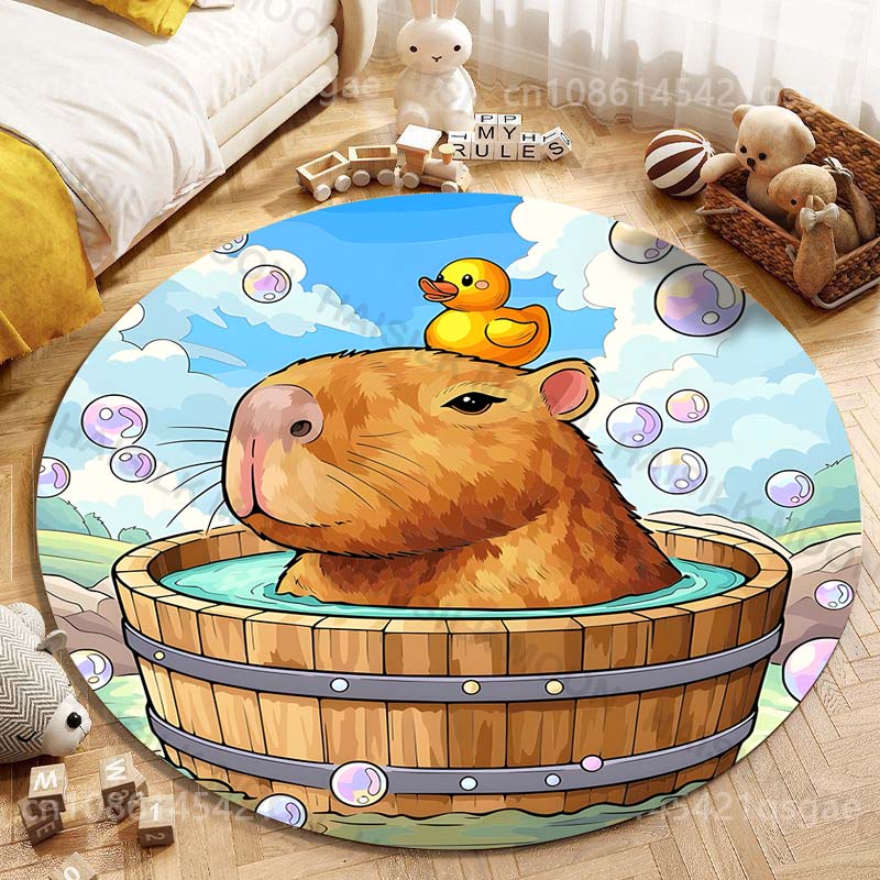 Bonito capivara dos desenhos a - Home Textiles Rug avaliação e preço