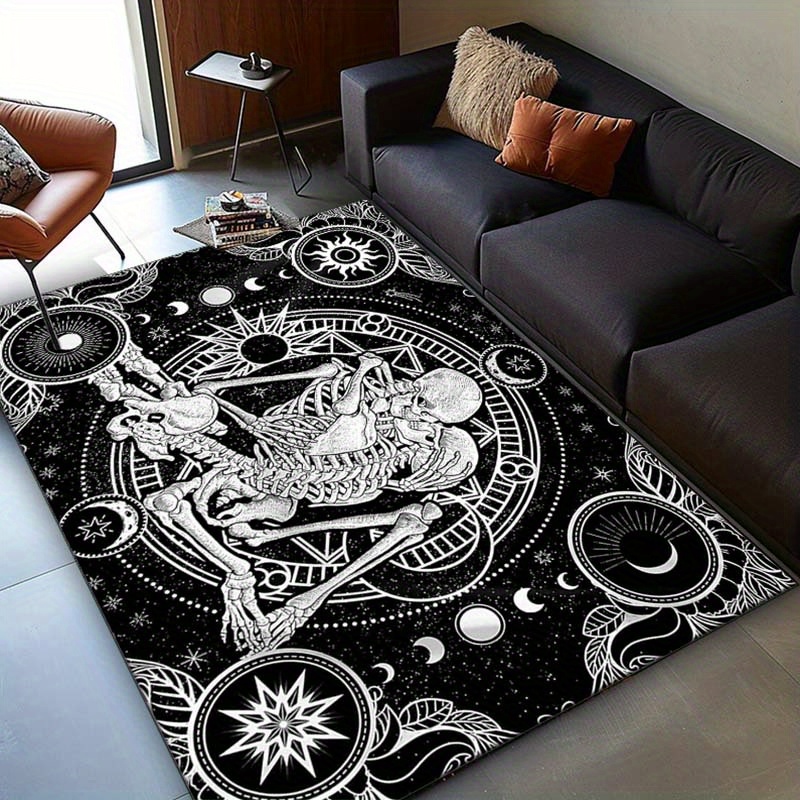 Tapete de dança de esqueleto e - Home Textiles Rug avaliação e preço