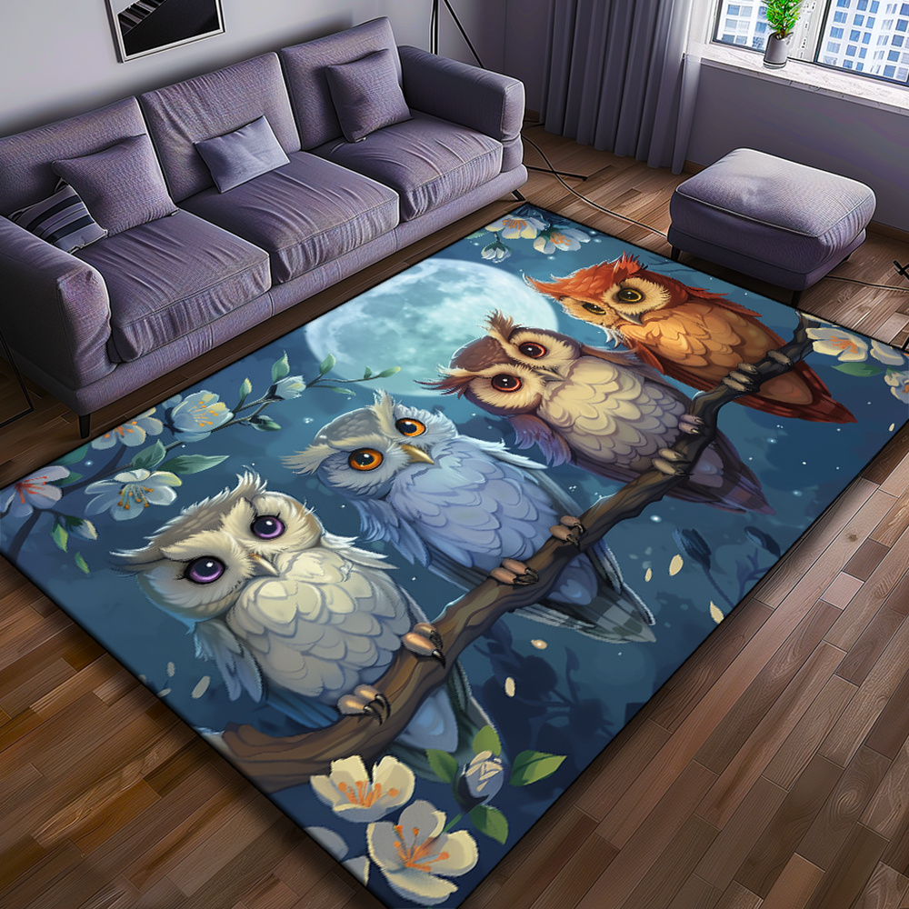 Tapete Moonlight Owls: tapete  - Home Textiles Rug avaliação e preço